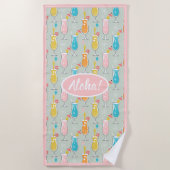 Fruity Tiki Beverages Strandlaken (Voorkant)