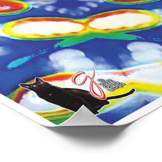 Fruity Tooty Kinetic Collage Kaleidoscope Poster (Hoek)