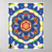 Fruity Tooty Kinetic Collage Kaleidoscope Poster (Voorkant)