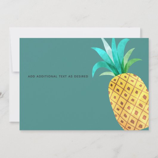 Fruity Tropical BEDANK JOU Watermelonanas Bedankkaart (Achterkant)