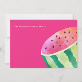 Fruity Tropical BEDANK JOU Watermelonanas Bedankkaart (Achterkant)