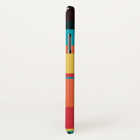 Fruity Tropical Tonal Stripes Case-Mate iPhone Case (Achterkant / rechts)