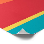 Fruity Tropical Tonal Stripes Poster (Hoek)