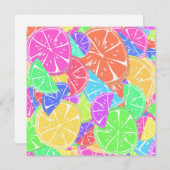 Fruity Tutti Colorful Fruit Slicks Feestdagenkaart (Voorkant / Achterkant)