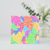 Fruity Tutti Colorful Fruit Slicks Feestdagenkaart (Staand voorkant)