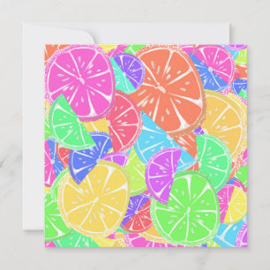Fruity Tutti Colorful Fruit Slicks Feestdagenkaart