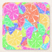 Fruity Tutti Colorful Fruit Slicks Kartonnen Onderzetters (Voorkant)