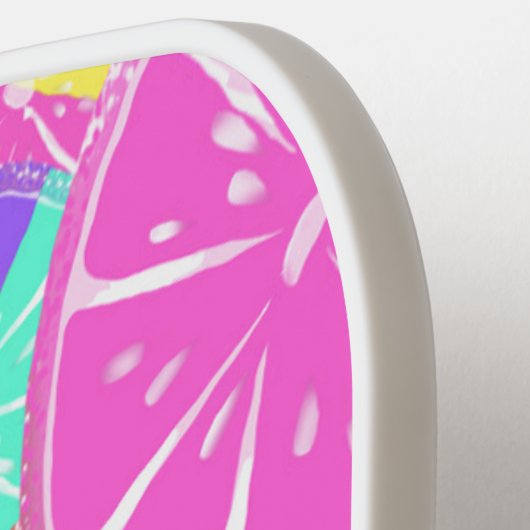 Fruity Tutti Colorful Fruit Slicks Pickleball Paddle (Links Detail)