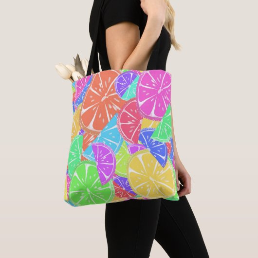 Fruity Tutti Colorful Fruit Slicks Tote Bag (Dichtbij)