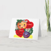 Fruity Valentijn Feestdagen Kaart (Voorkant)