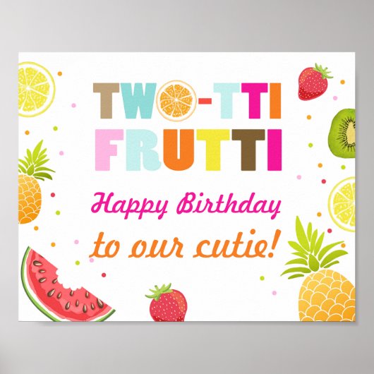 Fruity van twee tti frutti Fruity Poster (Voorkant)