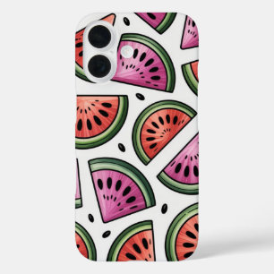 Fruity Vibes Watermelon iPhone 16 Hoesje
