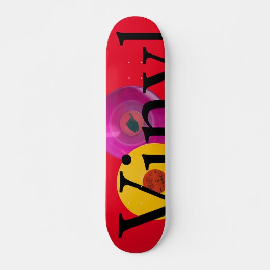 Fruity vinyl red persoonlijk skateboard (Voorkant)
