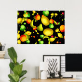 Fruity Wallpaper Poster (Thuiskantoor)