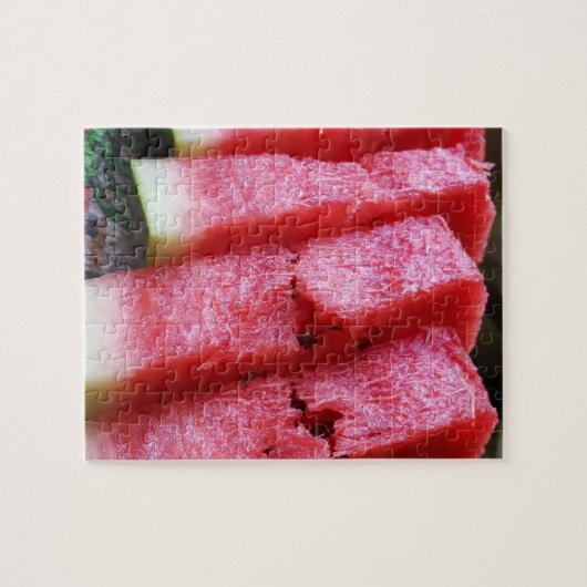 Fruity Watermelon Foto Jigzaag Puzzle Legpuzzel (Horizontaal)