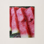 Fruity Watermelon Foto Jigzaag Puzzle Legpuzzel (Verticaal)