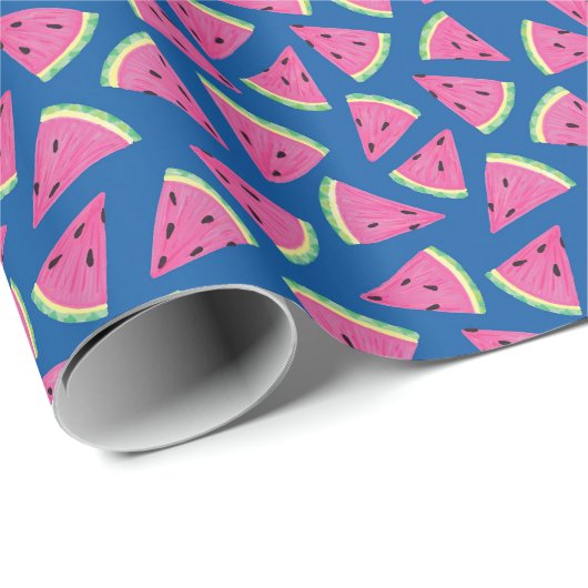 Fruity Watermelon Summer Pattern Cadeaupapier (Rol Hoek)