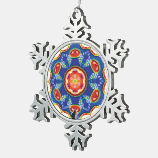 FruityTooty Kaleidoscope Snowflake Ornament (Rechts)