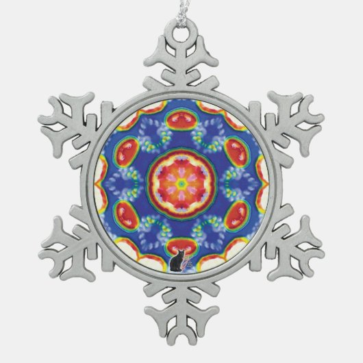 FruityTooty Kaleidoscope Snowflake Ornament (Voorkant)
