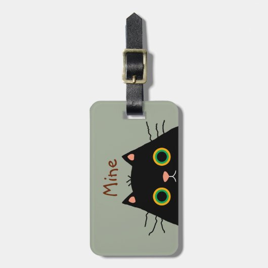 Frumpy Cat Bagagelabel (Voorkant verticaal)