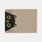 Frumpy Cat Fleece Deken (Voorkant (Horizontaal))