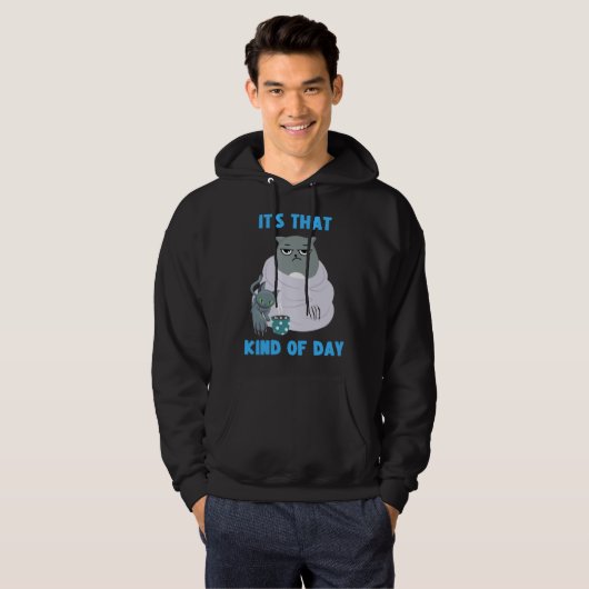 Frumpy Cat with Not So Cute Kitten It's That Kind  Hoodie (Voorkant volledig)