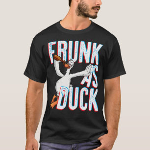 Frunk As Duck Funny Drink Alcohol Black labrado T-shirt
