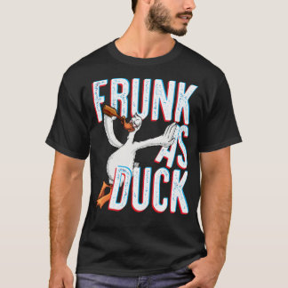 Frunk As Duck Funny Drink Alcohol Black labrado T-shirt