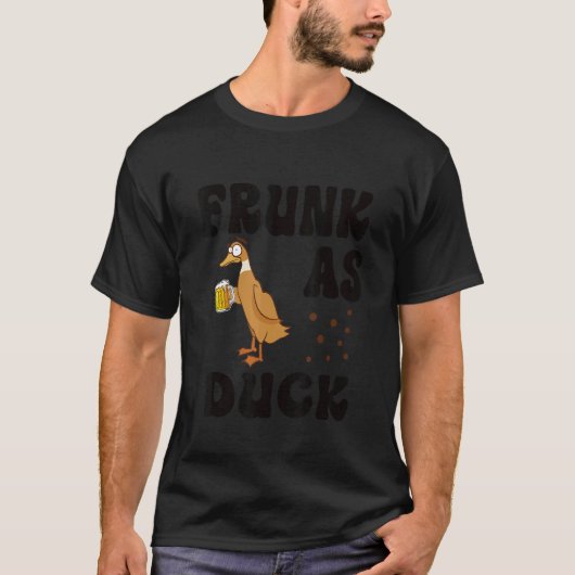 Frunk As Duck   Rubber Duck Drinking Meme Humor 1 T-shirt (Voorkant)