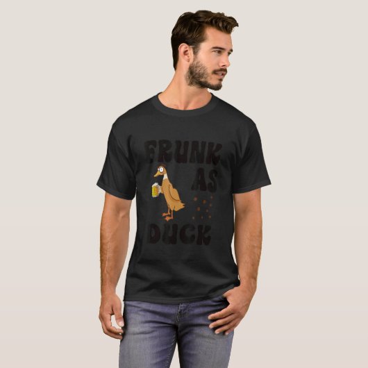 Frunk As Duck Rubber Duck Drinking Meme Humor 1 T-shirt (Voorkant volledig)