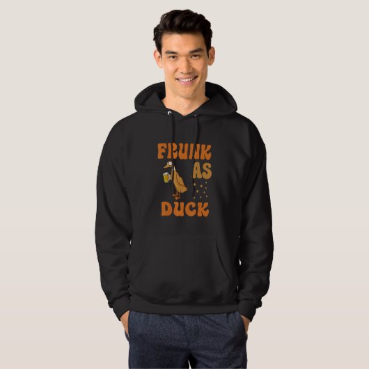 Frunk As Duck Rubber Duck Drinking Meme Humor 3 Hoodie (Voorkant volledig)