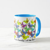 FRUSOP-Mok met kleur op handvat en velg Mok (Voorkant rechts)