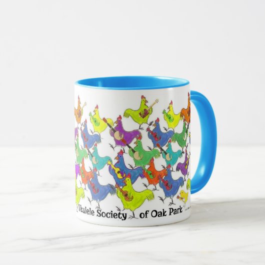 FRUSOP-Mok met kleur op handvat en velg Mok (Voorkant rechts)