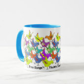 FRUSOP-Mok met kleur op handvat en velg Mok (Voorkant links)