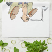 Frustrated Golfer Theedoek (Gevouwen)