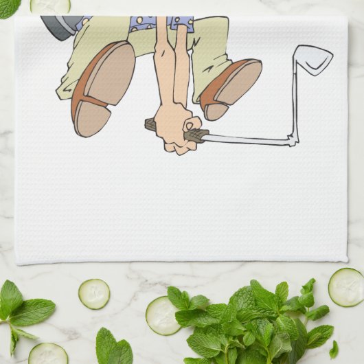 Frustrated Golfer Theedoek (Gevouwen)