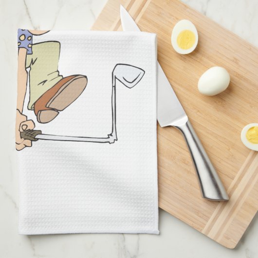 Frustrated Golfer Theedoek (Quarter Fold)