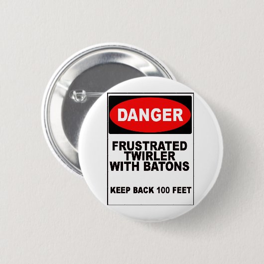 Frustrated Twirler Ronde Button 5,7 Cm (Voorkant /achterkant)