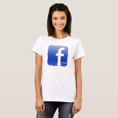 Frustrated Wife Facebook Logo Hilarious T-shirt (Voorkant volledig)