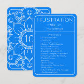 Frustratie Blauwe Wet van Aantrekkingsprocessen Ka Kaart (Voorkant / Achterkant)