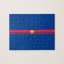 Frustrerende Zonsondergang boven Oceaan Legpuzzel