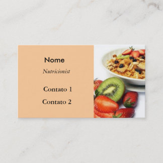 Frutas e fibras visitekaartje