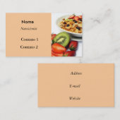 Frutas e fibras visitekaartje (Voorkant / Achterkant)