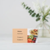 Frutas e fibras visitekaartje (Staand voorkant)