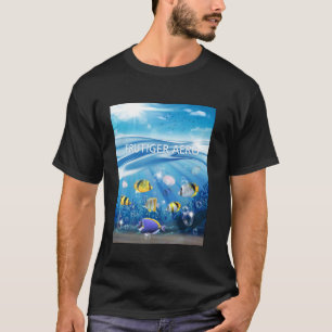 Frutiger Aero Esthetiek Tech Oceaan Onderwater Vis T-shirt