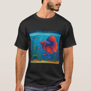 Frutiger Aero Liquid Motion Dolfijn Lamp Nostalgie T-shirt