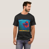 Frutiger Aero Liquid Motion Dolfijn Lamp Nostalgie T-shirt (Voorkant volledig)