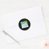 Frutiger aero vis ronde sticker (Envelop)