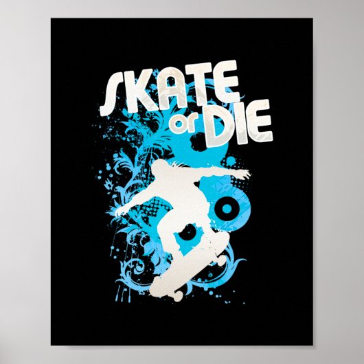 Frutiger Metro Skate Poster (Voorkant)