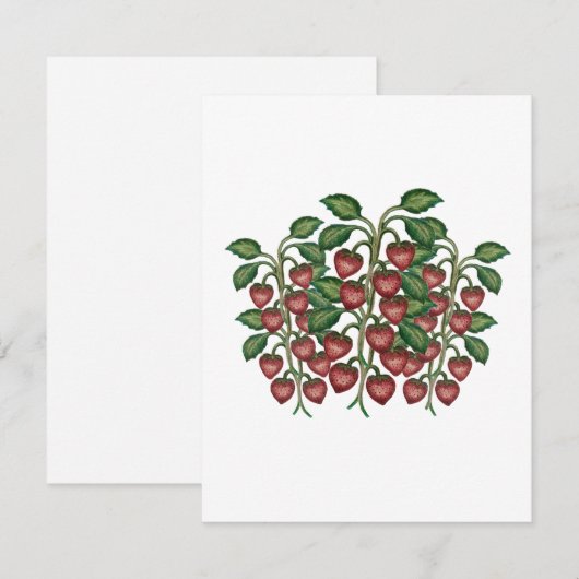 frutillas kaart (Voorkant / Achterkant)